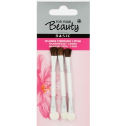 Set de 3 brosses apllicatrice de Beauté