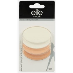 Set de 4 Eponges ELITE   de maquillage  en  latex synthétique